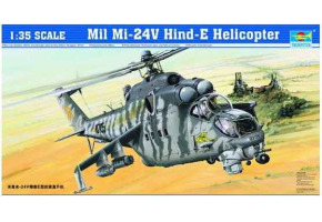 Сборная модель 1/35 Вертолет Mil Ми-24В Hind-E Трумпетер 05103