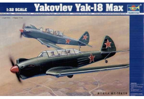 Сборная модель 1/32 Самолет Яковлев Як-18 Макс Трумпетер 02213