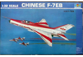 Сборная модель 1/32 Китайский самолет F-7EB Трумпетер 02217