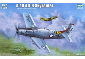 Сборная модель 1/32 Американский самолет A-1H AD-6 Skyraider Трумпетер 02253