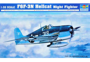 Сборная модель 1/32 Самолет F6F-3N "Hellcat" Трумпетер 02258