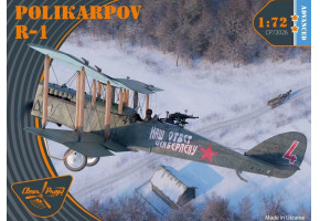 Збірна модель 1/72 Радянський літак Полікарпов Р-1 Clear Prop 72026