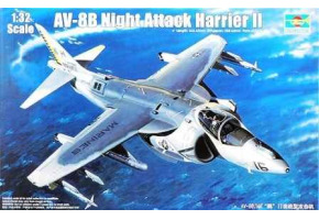 Сборная модель 1/32 Самолет AV-8B Night Attack Harrier II Трумпетер 02285
