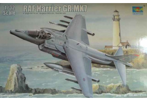 Сборная модель 1/32 Штурмой самолет RAF Harrier GR.MK7 Трумпетер 02287