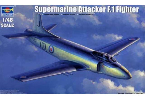 Сборная модель 1/48 Реактивный истребитель Supermarine Attacker F.1 Fighter Трумпетер 02866
