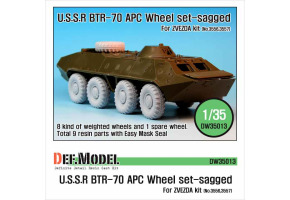 BTR-70 APC Sagged Wheel set 