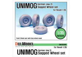 German UNIMOG Lkw 2t Sagged Wheel set 