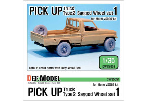 PICK UP truck type 2 Sagged Wheel set 1 
