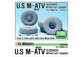 US Army M-ATV 'Big' Sagged Wheel set 