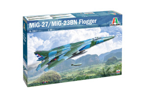 Scale model 1/48 aircraft MiG-27 / MiG-23BN Flogger Italeri 2817
