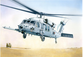 Сборная модель 1/48 вертолет MH - 60K Черный Ястреб SOA Италери 2666