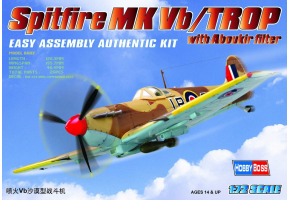 Buildable model of the British fighter "Spitfire" MK.Vb TROP