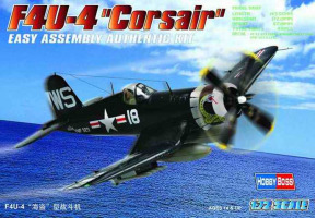 Buildable model of the British F4U-4 "Corsair" fighter