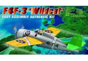 Buildable model of the American fighter F4F-3 "Wildcat"