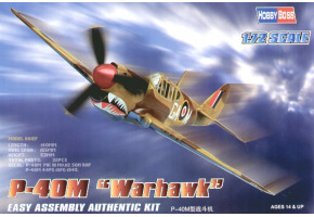 Buildable model of the American fighter P-40M "Warhawk"