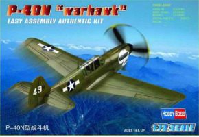 Buildable model of the American fighter P-40N "Kitty hawk"