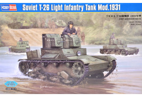 Buildable model Soviet T-26 Light Infantry Tank Mod.1931
