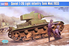 Buildable model Soviet T-26 Light Infantry Tank Mod.1933