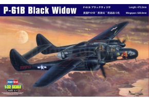 Buildable model of the American aircraft P-61B Black Widow