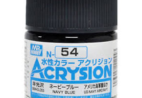 Акриловая краска на водной основе Acrysion Navy Blue / Военно-Морской Синий Mr.Hobby N54
