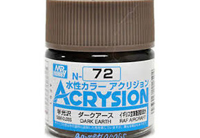 Акриловая краска на водной основе Acrysion Dark Earth / Темный Земляной Mr.Hobby N72