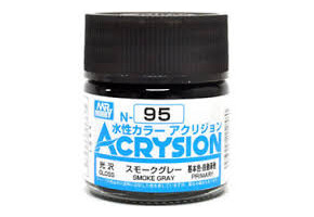 Акриловая краска на водной основе Acrysion Smoke Gray / Серый Дым Mr.Hobby N95
