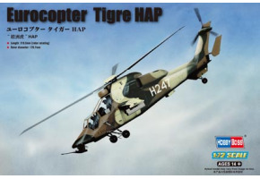 Scale model 1/72 helicopter Eurocopter EC-665 Tigre HAP HobbyBoss 87210