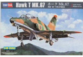 Buildable model of British aircraft Hawk T MK.67