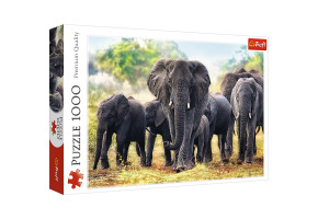 Пазлы Африканские слоны 1000шт