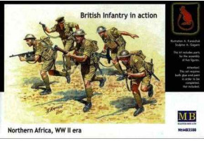“British Infantry in action, Northern Africa, WW II era”