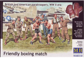 "Товарищеский боксерский поединок. Британские и американские десантники времен Второй мировой войны"