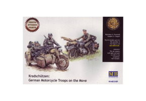 German motorcyclists on the move. Photo-etched set