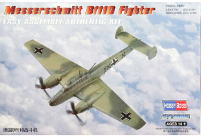 Buildable model of the German Messerschmitt Bf110 Fighter