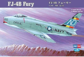 Buildable model of the American fighter-bomber FJ-4B "Fury"