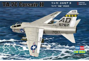 Buildable model of the American attack aircraft TA-7C Corsair II