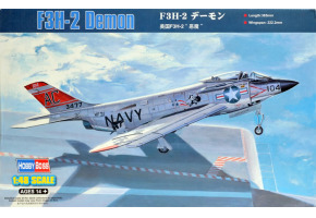 Buildable model of the F3H-2 Demon fighter
