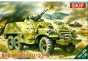 Збірна модель 1/35 БТР-152-ЗУ-23-2 SKIF MK208