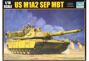 Сборная модель 1/16 Основной боевой танк США M1A2 SEP Трумпетер 00927