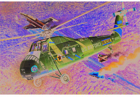 Сборная модель 1/48 Вертолет HH-34J USAF Combat Rescue Трумпетер 02884