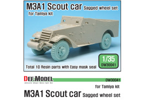US M3A1 Scout car Sagged Wheel set ( for Tamiya 1/35)