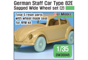 German Staff Car Type 82E Wheel set 02-Wide(Semperit) ( for RFM 1/35)