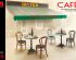 preview A set of furniture and utensils for a cafe