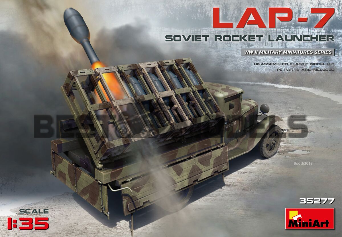 СОВЕТСКАЯ РАКЕТНАЯ УСТАНОВКА LAP-7 MA35277 Miniart Автомобили 1/35 с  доставкой по Украине