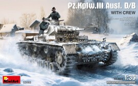 Збірна модель 1/35 Pz.Kpfw.III Ausf. B/D з екіпажем (2 фігури) MiniArt 53085
