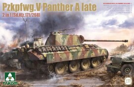 Збірна модель 1/35 Танк Pzkpfwg.V Пантера A late 2 in 1 [Sd.Kfz.171/268] Takom 2176