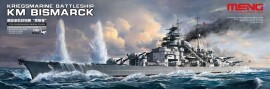 Scale mode 1/700 Krigsmarine Battleship KM Bismarck Meng PS-003