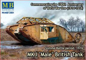 BRITISH MK.I MALE TANK SOMME 1916