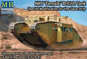 BRITISH MK.I FEMALE TANK SPECIAL MODIFICATION FOR THE GAZA STRIP