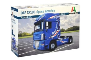 Збірна модель 1/24 вантажний автомобіль / тягач DAF XF-105 "SPACE AMERICA" Italeri 3933