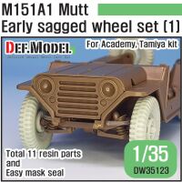 US M151A1 Early sagged wheel set
